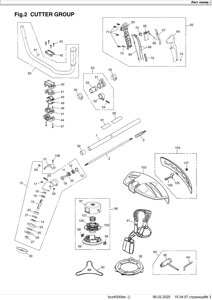 Рукоятка триммера zenoah komatsu bcz4000dw в сборе поз 62 zenoah komatsu 8488r40410 8488r-40410