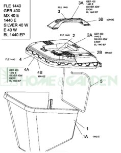 Рама травосборника газонокосилки mtd e40w п5 mtd 74704453 747-04453 947-04453 94704453