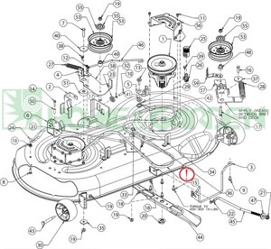 Ремень деки трактора mtd 75404219 cubcadet 95404219 754-04219 954-04219 усиленный oem rt12-12790