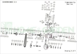 Шестерня культиватора sungarden t360 ohv70 02al0001 поз 2-015 t360 ohv 70 02al0001 31зуб sungarden sg5200020133