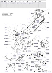 240237410 тяга регулировки высоты газонокосилки megapro 560000hht италия