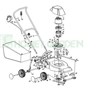 Кожух мотора для газонокосилки sungarden 1746e нижний поз14 sungarden SG8300035018 SG830-00320-18