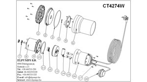 Поплавковый выключатель elpumps ct4274w поз 18 elpumps ct4274 uk011 для насоса c кабелем