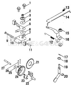 Регулятор оборотов haote 3.0 haote eght152gs eg-ht152-g-s поз22-27 культиватора sungarden t35 02ad0201 t35 02ad0405 t35