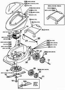 Крышка мотора mtd 7311806637 731-1806637 поз 12 кожух мотора газонокосилки mtd e32w ch el-13w 932en he33n w32