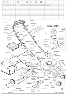 Деталировка s04665 5650 hht megapro газонокосилка бензиновая самоходная италия