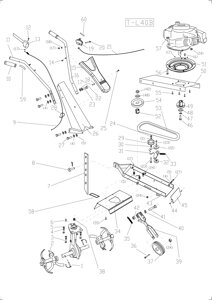 Трос культиватора sungarden tl40 газа поз 21 sungarden sg8t40021 sg8-t40-021