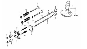 Штанга толкателя sungarden hgm5hp поз4 zongshen 15321ib840100 15321-ib84-0100