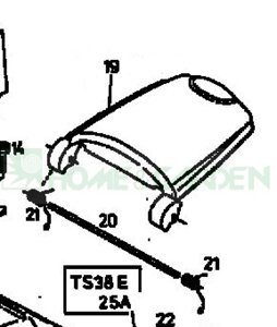 Крышка деки газонокосилки mtd e38w mtd 1438e поз19 заглушка задняя mtd 7311791a637 731-1791a637 931-1791a637 9311791a637