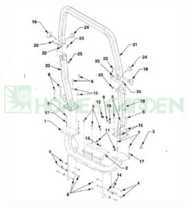 Шайба трактора садового cubcadet 2000 поз 22 7360600 736-0600