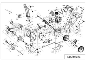 Sg10stg8062ae0009 гайка sungarden stg8062ae гайка для снегоуборщика sungarden stg8062ae поз 9 sg10-stg8062ae-0009