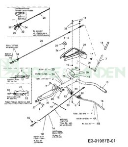 Панель руля культиватора mtd t380 поз 21 mtd 7312536a 731-2536a 9312536a 931-2536a bolens bl5081gt yardman ym5032th