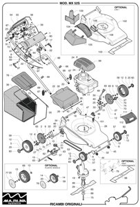 Болт для газонокосилки megapro 5200hht4720hht mtd52shmx 46shmx marina mx54s mx46s поз 95 крепления рычага cp060656