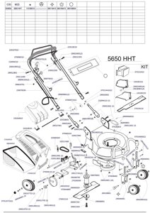 Деталировка s04654 5650 hht megapro газонокосилка бензиновая самоходная италия