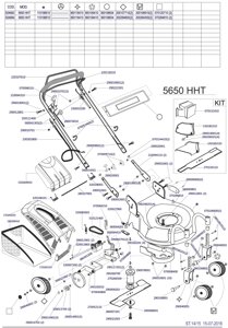 Деталировка s04663 5650 hht megapro газонокосилка бензиновая самоходная италия