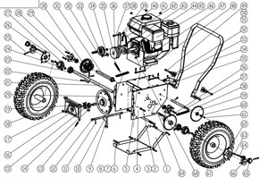 Рукоятка снегоуборщика sungarden st9029es d поз 65 kc900230 kc90-02-30