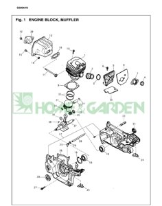 Поршневое кольцо бензопилы zenoah komatsu g500avs поз32 zenoah komatsu 288041210 2880-41210