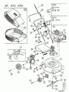 Рукоятка газонокосилки mtd 48p 48e 48em 48pm 48pmb 48pm4 mtd 7491307 749-1307 нижняя часть поз 38