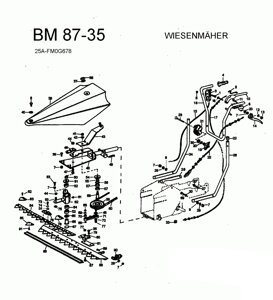 261005245 винт mtd 261005245 25afm0g678 25a-fm0g678 винт для сенокосилки mtd bm87-35 цапфовый 14x30 поз 63