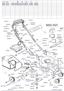 Деталировка s04625 5650xqt megapro газонокосилка бензиновая самоходная италия