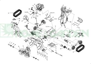 Обойма подшипника снегоуборщика tornado 2460 2460te lЕ ts 2465 2465l le lr lte ltr поз 28n sungarden sg1800007003