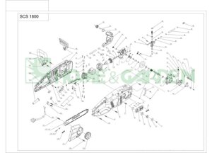 Корпус редуктора пилы sungarden scs1800 06ae0001 scs2000 06ae0101 scs2200 06ae0201 п 48,78 sungarden 8146603101r