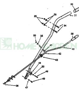 Болт для снегоуборщика mtd 140 150 611 615 e640f e660g e623f e633f e740f oem-190-627 поз 42 с петлей mtd 7470697