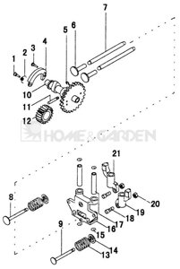 Распредвал haote eght152d10 eg-ht152-d10 поз10 распредвал haote 3.0hp распредвал sungarden культиватора t35 02ad0201