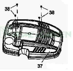 Крышка двигателя mtd 73105575 731-05575 газонокосилки bolens bl4046sp bl4046p поз37 mtd 51bo bg51bo культиватора mtd