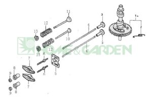 Распредвал zongshen zs1p64fc распредвал zongshen 15100Q0070000 15100-Q007-0000 культиватор Лидер поз1 распредвал sumec