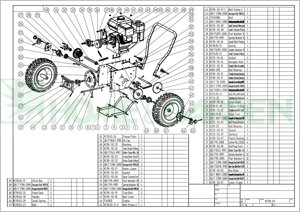 Болт для снегоуборщика sungarden st1329es 15as0001 поз 63 kc900227 kc90-02-27