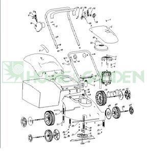 Колпак колеса внутренний газонокосилки sungarden 1640e поз 68 sungarden sg8300082018 sg830-00820-18