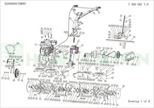 Блок гайка культиватора sungarden t360ohv7.0 02al0001 02ak0605 поз 54 t395ohv7.0 02av0101 t360 02ak0004 м12