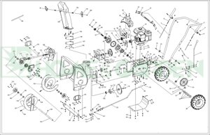 Снегоотбрасыватель снегоуборщика sungarden stg65s поз 193 sungarden stg65s0193 stg65s-0193