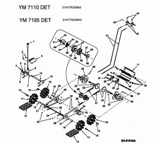 Кронштейн снегоуборщика mtd e730f e740f e7l8n yardman e5e3 f ym7110det ym7195de mtd 6840009 684-0009 поз 12