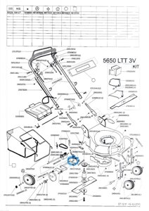 Деталировка s05254 5650 ltt lamborghini газонокосилка бензиновая самоходная италия