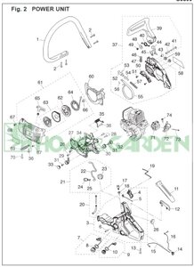 Шайба бензопилы zenoah komatsu g3800 поз48 gz4000 поз65 zenoah komatsu 333075411 3330-75411