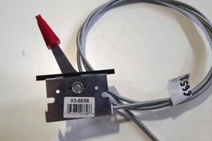 Трос газа 1675мм универсальный трос для трактора садового для газонокосилки трос управления дросселем в сборе с рычагом