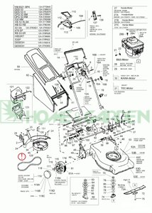 Ремень 3l390 husqvarna 583784801 5837848-01 mtd 7540271 9540271 ariens 07204000 2157524 m43106 37x29 aramid rt12-7444