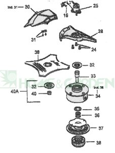 791101099 гайка mtd гайка крепления ножа для триммера mtd 790m 791-101099 991-101099 991101099