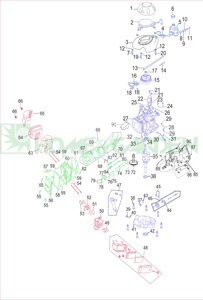 Гайка клапана mtd thorx 1p165fa поз 79 zongshen zs1p65fa sumec 1p64fc культиватор Лидер zongshen 15414-kb01-0000