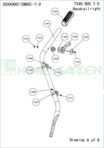 Sg8300172008 шайба культиватора sungarden t340ohv7.0 поз 7.003 sg830-01720-08 t340bs5.5 t340r6.0 t390r6.0 добрыня7.0