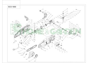 Корпус редуктора пилы sungarden scs1800 06ae0001 scs2000 06ae0101 scs2200 06ae0201 п 48,78 sungarden 8146603101r