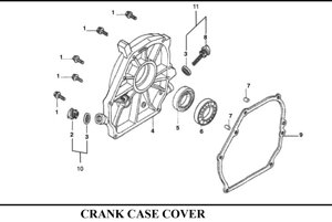 Прокладка крышки картера loncin g160f loncin e10209144 e10209-144 поз 9