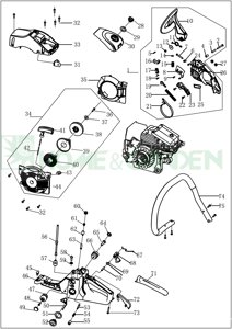 Корпус фильтра воздушного бензопилы бензопилы бобр 4518 01ad0001 поз 28-30 yd45050000 yd45.05.00-00