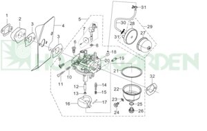 Праймер rato 16210z2501200000 16210-z250120-0000 праймер двигателя mega rato 5.5, lm610, hgm6r поз29 подкачки топлива