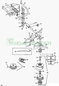 Кожух троса газа триммера mtd 790m поз4 mtd 791181554 791-181554