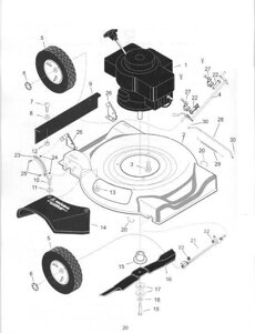 Штифт газонокосилки sungarden sd504 08ac0003 sungarden sg2500058015 sg250-00580-15 поз30 штифт тяги регулировки высоты