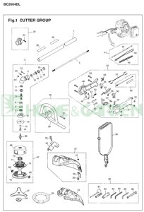 Шайба редуктора ножа для триммера zenoah komatsu bc2603dl bc2604 поз11 zenoah komatsu 644013242 6440-13242