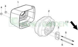 Глушитель mega mg400 rato 5,5 lm610 hgm6r п2 rato 18100z030110Qa00 18100-z030110-Qa00